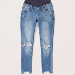 Abercrombie Maternity Destroyed Super Skinny Jean, Size 26 R